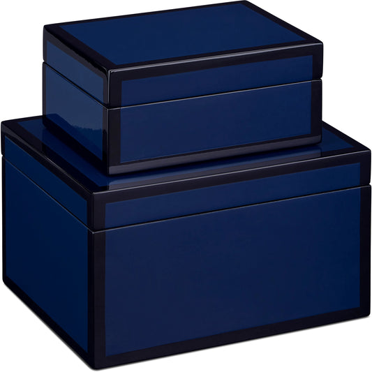 Lacquer Box Set by Currey and Company. Made from engineered wood in a modern style.