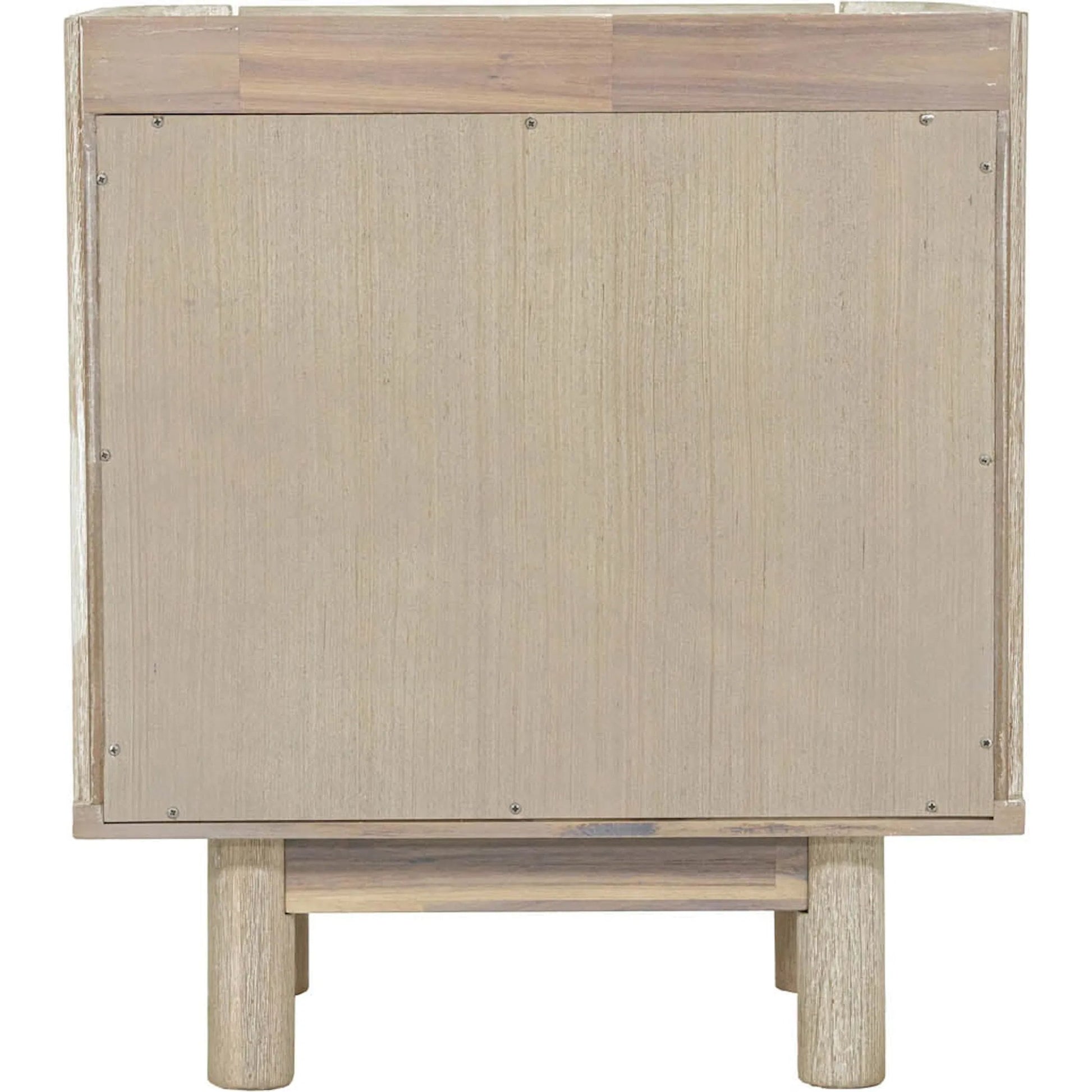 Oasis Nightstand by LH Imports in beige and natural white washed. Made from solid acacia wood, mdf acacia veneer in a transitional style.