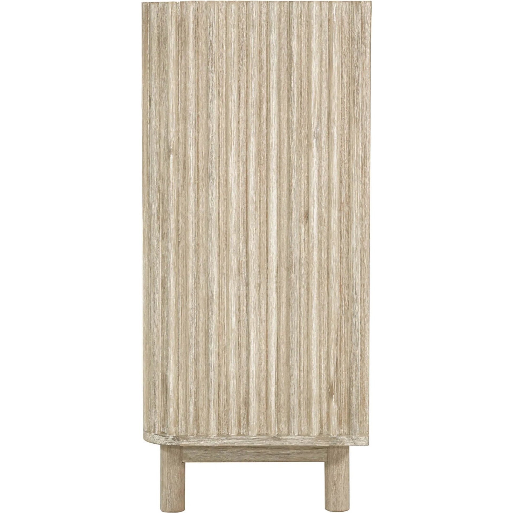 Oasis 4-Drawer Chest by LH Imports in beige and natural white washed. Made from solid acacia wood, mdf acacia veneer in a transitional style.