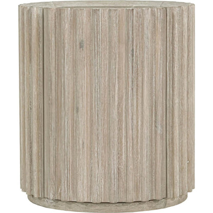 Oasis Side Table by LH Imports in beige and natural white washed. Made from solid acacia wood, mdf acacia veneer in a transitional style.