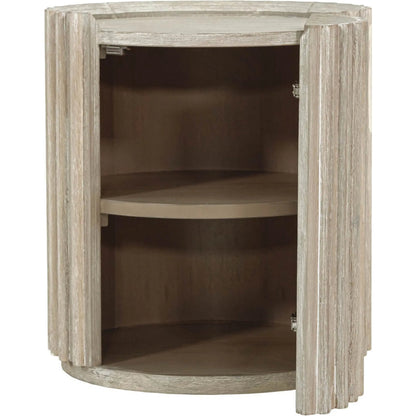 Oasis Side Table by LH Imports in beige and natural white washed. Made from solid acacia wood, mdf acacia veneer in a transitional style.