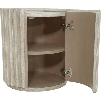 Oasis Side Table by LH Imports in beige and natural white washed. Made from solid acacia wood, mdf acacia veneer in a transitional style.