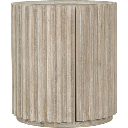 Oasis Side Table by LH Imports in beige and natural white washed. Made from solid acacia wood, mdf acacia veneer in a transitional style.
