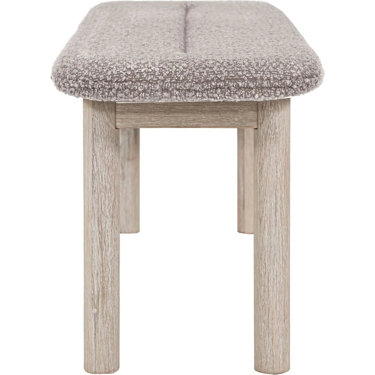 002 SI-2325149 | Additional Silo | Oasis Bench by LH Imports in oatmeal and natural white washed. Made from solid acacia wood, polyester, acrylic, pu foam, polyester fiber in a transitional style.