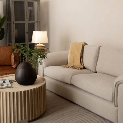 Oasis Coffee Table by LH Imports in beige and natural white washed. Made from solid acacia wood, mdf acacia veneer in a transitional style.