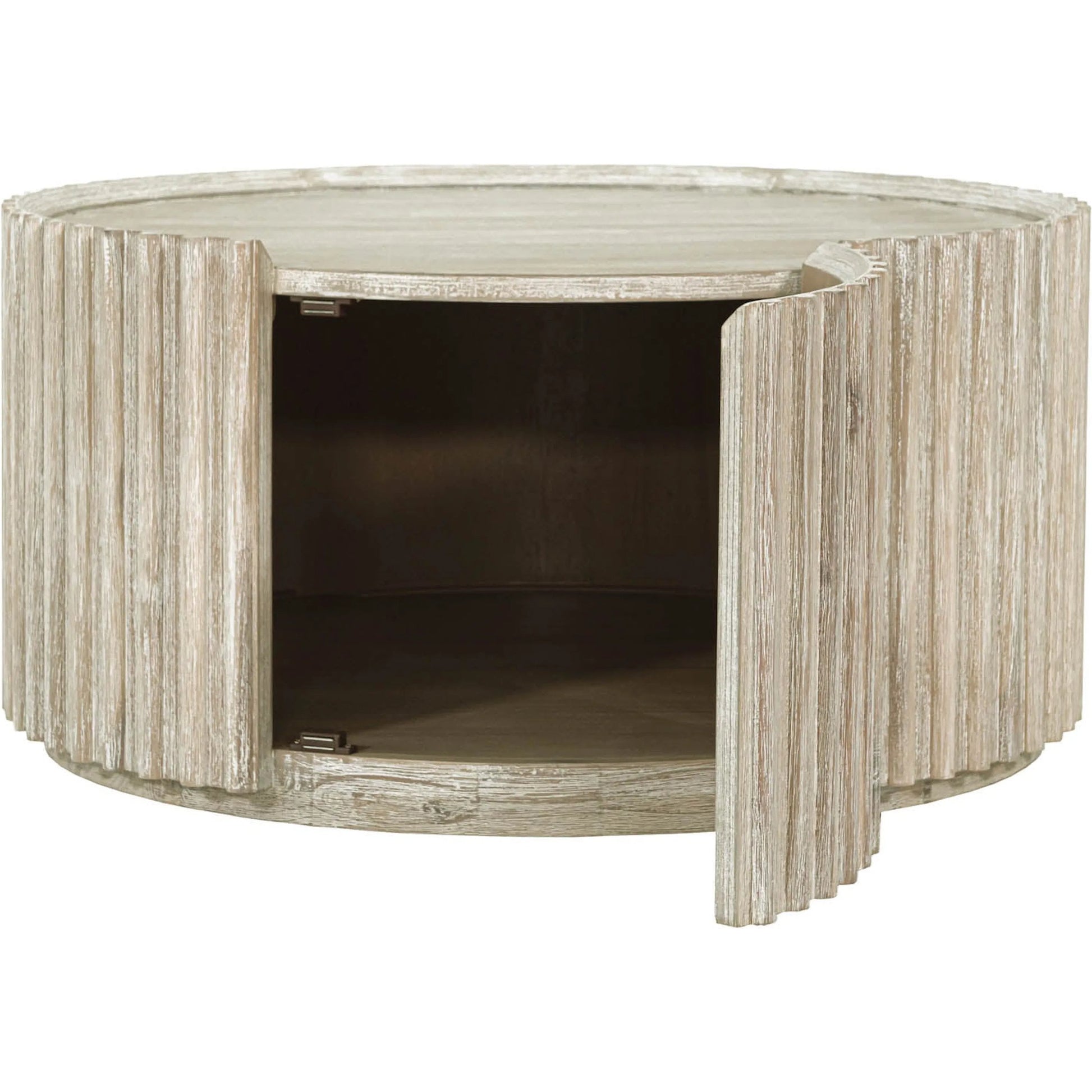Oasis Coffee Table by LH Imports in beige and natural white washed. Made from solid acacia wood, mdf acacia veneer in a transitional style.