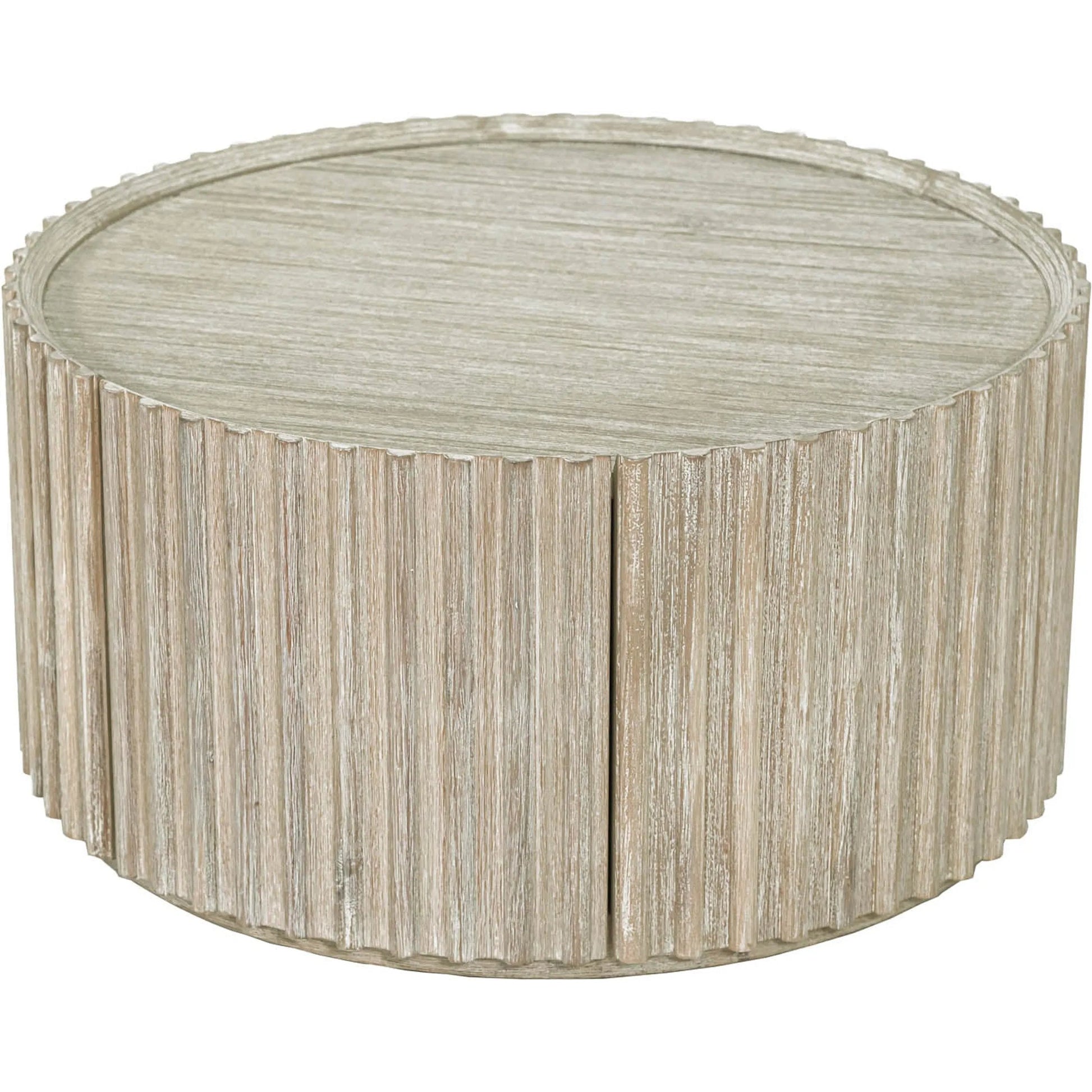 Oasis Coffee Table by LH Imports in beige and natural white washed. Made from solid acacia wood, mdf acacia veneer in a transitional style.