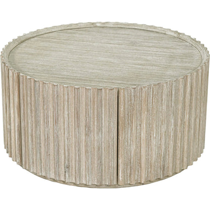 Oasis Coffee Table by LH Imports in beige and natural white washed. Made from solid acacia wood, mdf acacia veneer in a transitional style.