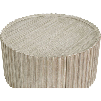 Oasis Coffee Table by LH Imports in beige and natural white washed. Made from solid acacia wood, mdf acacia veneer in a transitional style.