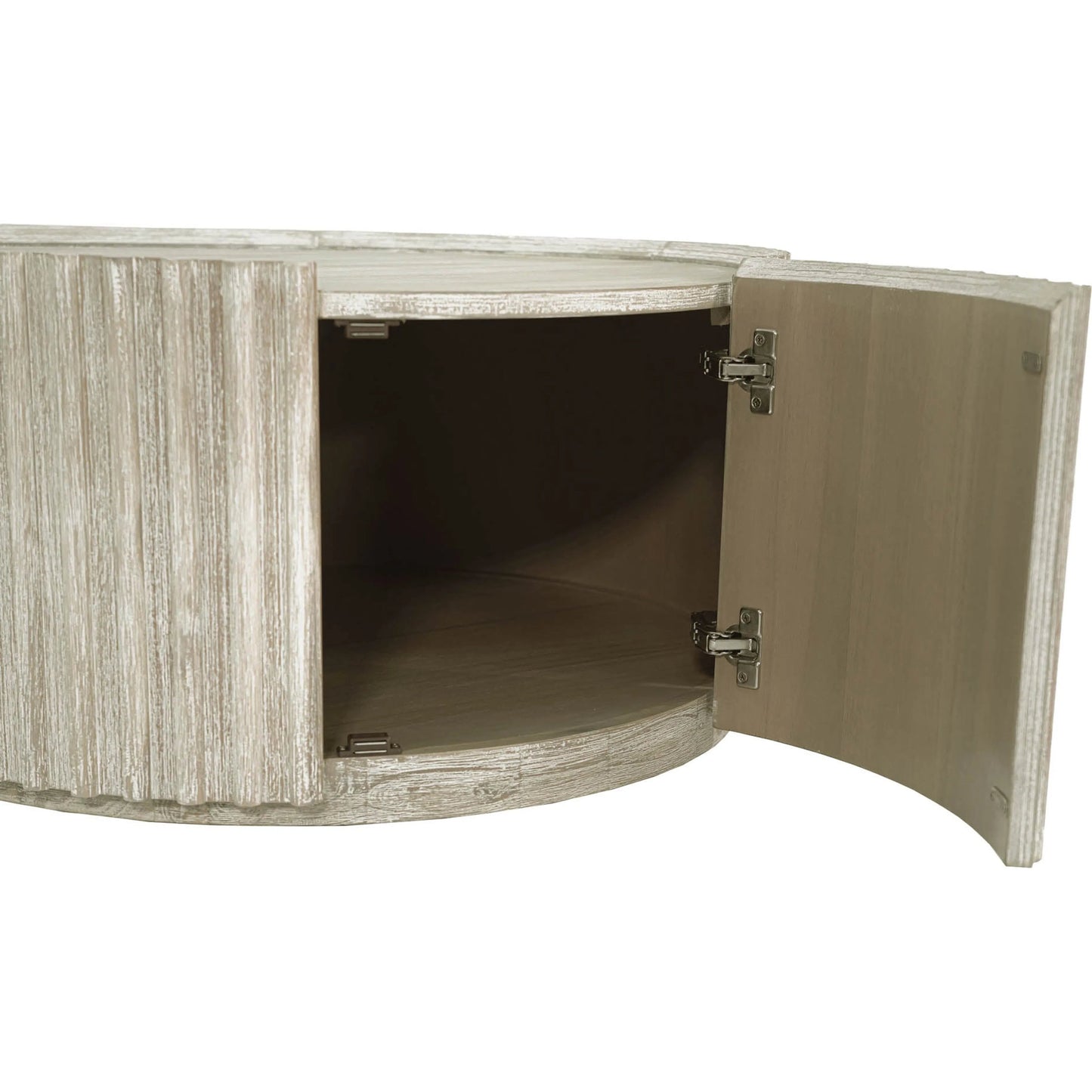 005 SI-2325152 | Closeup | Oasis Coffee Table by LH Imports in beige and natural white washed. Made from solid acacia wood, mdf acacia veneer in a transitional style.
