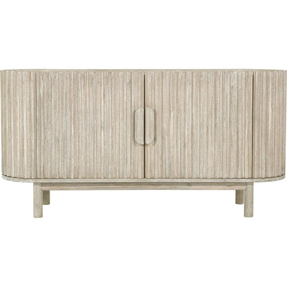Oasis Sideboard by LH Imports in beige and natural white washed. Made from solid acacia wood, mdf acacia veneer in a transitional style.