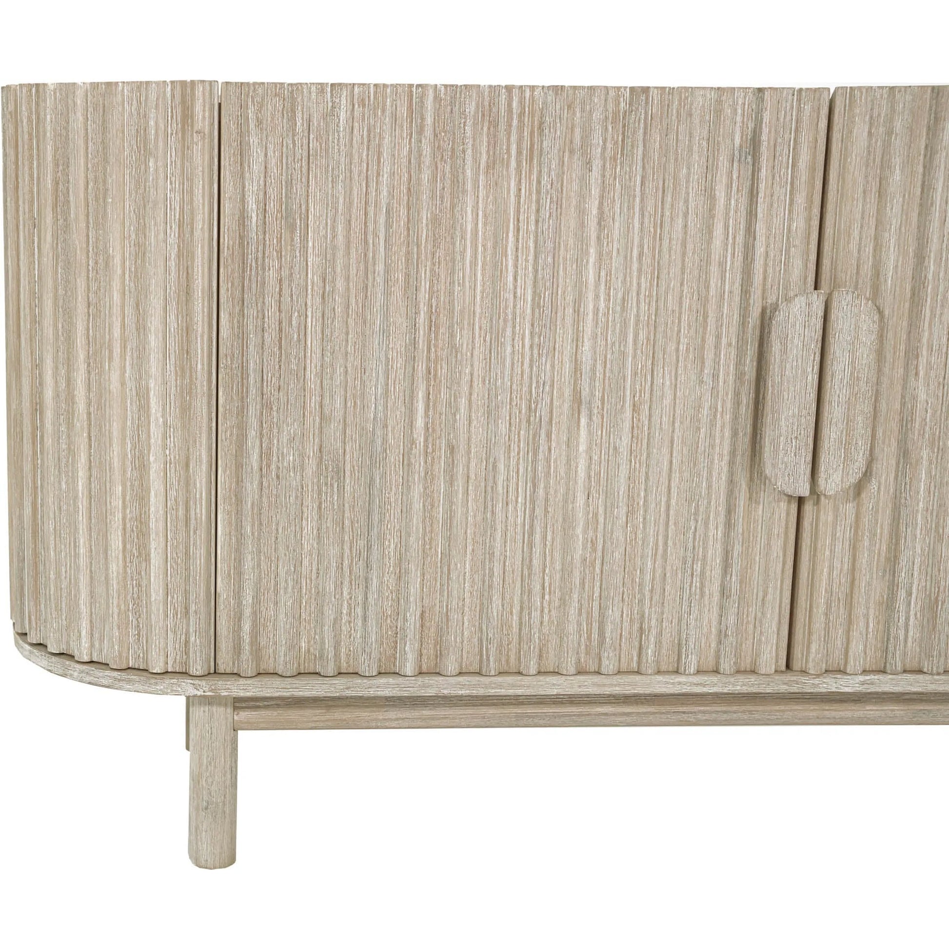 Oasis Sideboard by LH Imports in beige and natural white washed. Made from solid acacia wood, mdf acacia veneer in a transitional style.