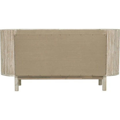 Oasis Sideboard by LH Imports in beige and natural white washed. Made from solid acacia wood, mdf acacia veneer in a transitional style.