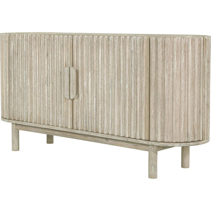 Oasis Sideboard by LH Imports in beige and natural white washed. Made from solid acacia wood, mdf acacia veneer in a transitional style.