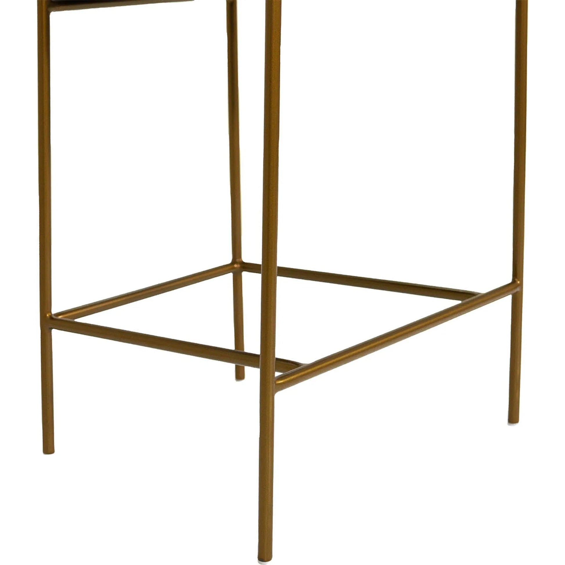 Oasis Arm Counter Stool by LH Imports in pearl grey, bronze and antique bronze. Made from iron, 90% polyester, 10%acrylic, pu foam, polyester fiber in a transitional style.