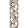 Charcoal, Taupe, Gray, Dark Brown, Light Beige, Tan / 2'6" x 8'