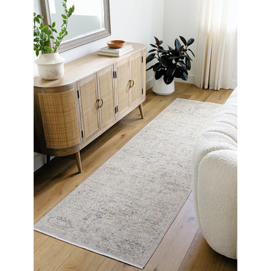 Once Upon a Time Rug - 496851 by Surya in light gray, ivory, gray, tan, light brown. Made from face: 100% wool, warp: 100% cotton in a unique style.