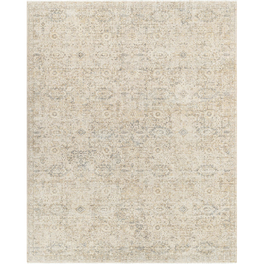Once Upon a Time Rug - 496851 by Surya in light gray, ivory, gray, tan, light brown. Made from face: 100% wool, warp: 100% cotton in a unique style.