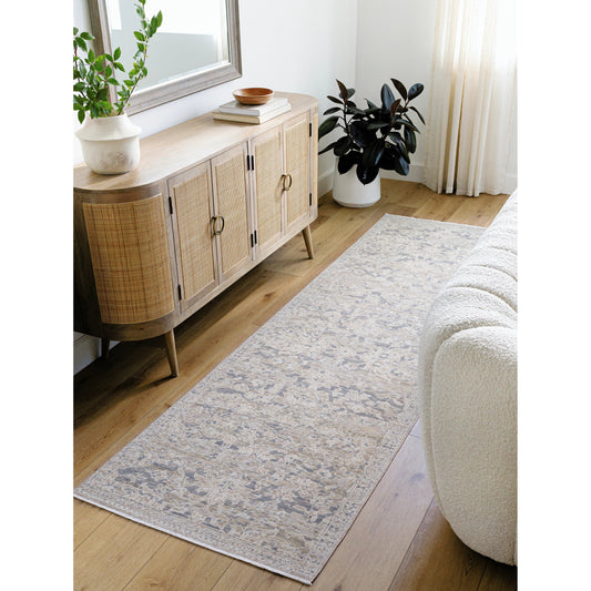 Once Upon a Time Rug - 496860 by Surya in gray, light brown, ivory, light gray, tan. Made from face: 100% wool, warp: 100% cotton in a unique style.