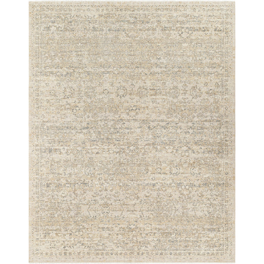 Once Upon a Time Rug - 496869 by Surya in light gray, gray, ivory, tan, light brown. Made from face: 100% wool, warp: 100% cotton in a unique style.