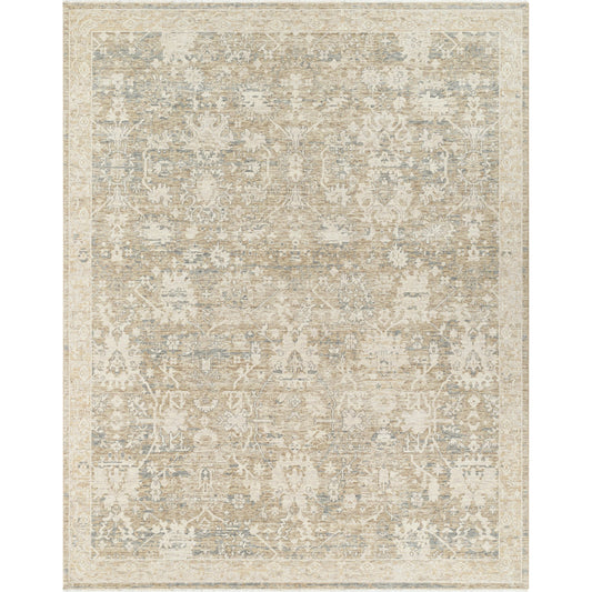 Once Upon a Time Rug - 496886 by Surya in light brown, light gray, ivory, gray, tan. Made from face: 100% wool, warp: 100% cotton in a unique style.