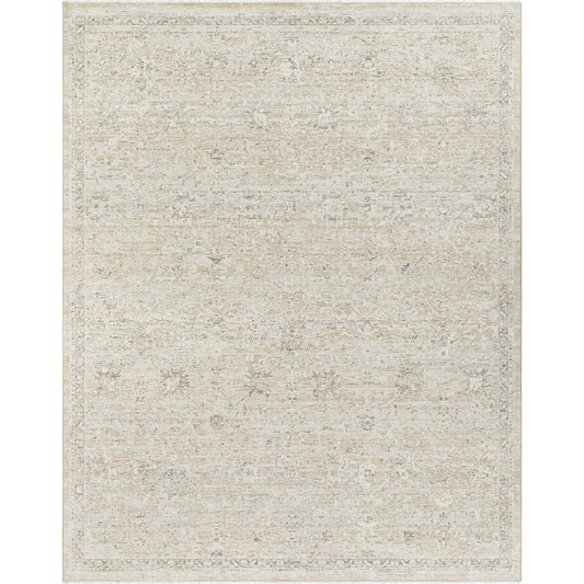 Once Upon a Time Rug - 496895 by Surya in ivory, light gray, tan, light brown, gray. Made from face: 100% wool, warp: 100% cotton in a unique style.