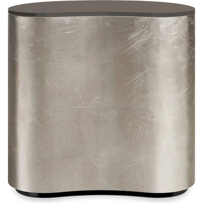 Amalie Table by Caracole in charcoal leaf. Made from asian hardwood in a modern style.