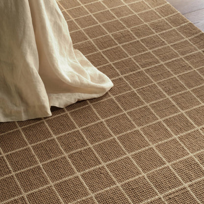 Oxford By Barclay Butera OBB06 Rug by Jaipur Living in brown. Made from 50% wool 50% pet yarn in a unique style.