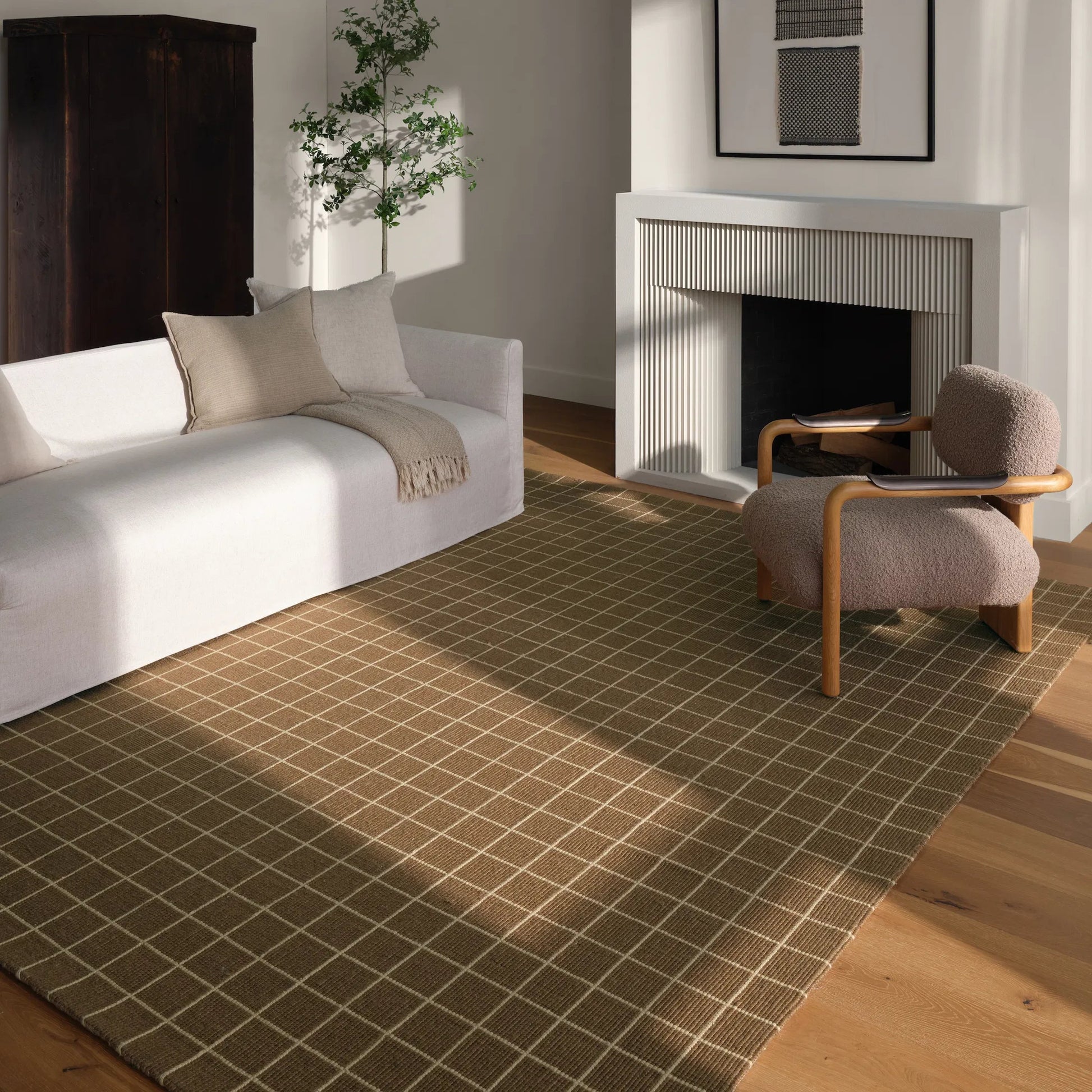 Oxford By Barclay Butera OBB06 Rug by Jaipur Living in brown. Made from 50% wool 50% pet yarn in a unique style.