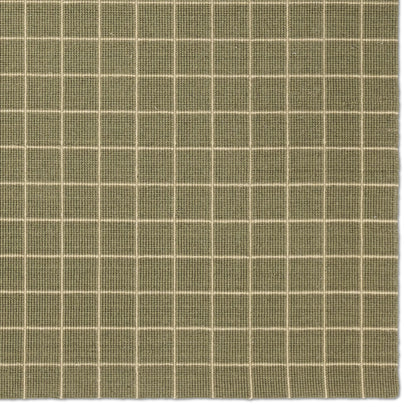 Oxford By Barclay Butera OBB07 Rug by Jaipur Living in green. Made from 50% wool 50% pet yarn in a unique style.