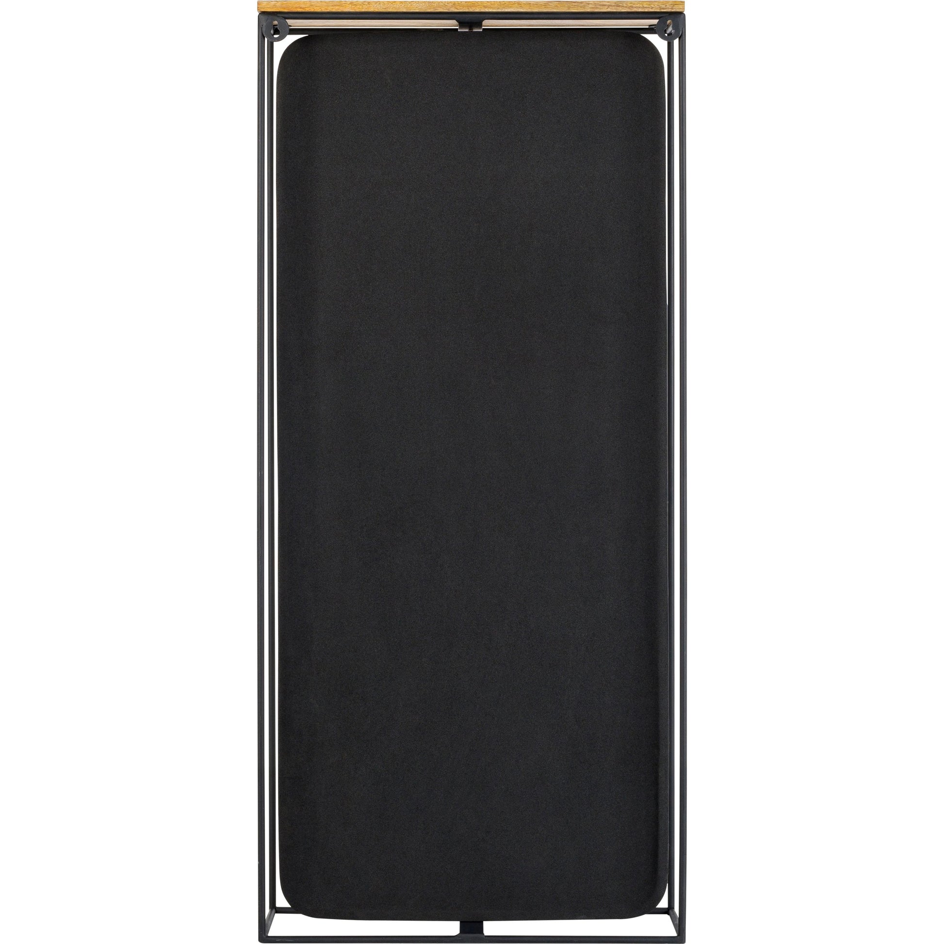 Obsidian Floor Mirror - 32287 by Surya in black and matte. Made from frame: metal, frame (substrate): metal in a modern style.