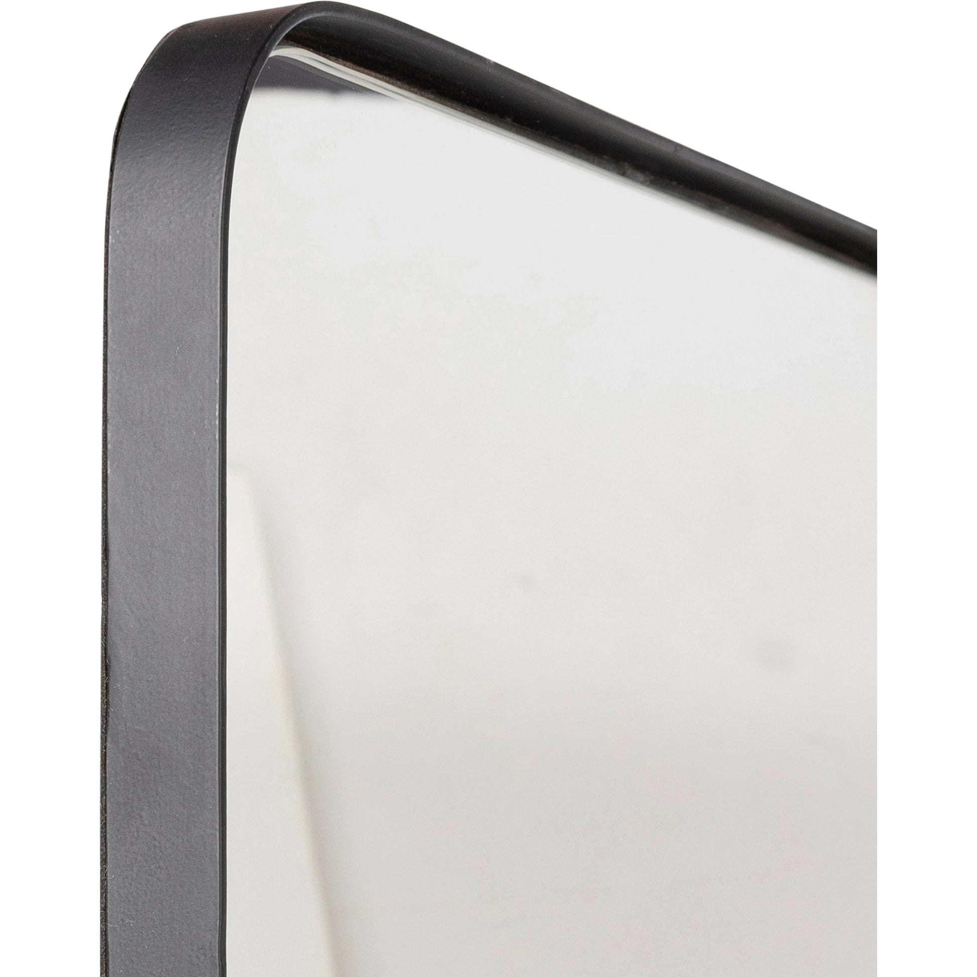 Obsidian Floor Mirror - 32287 by Surya in black and matte. Made from frame: metal, frame (substrate): metal in a modern style.