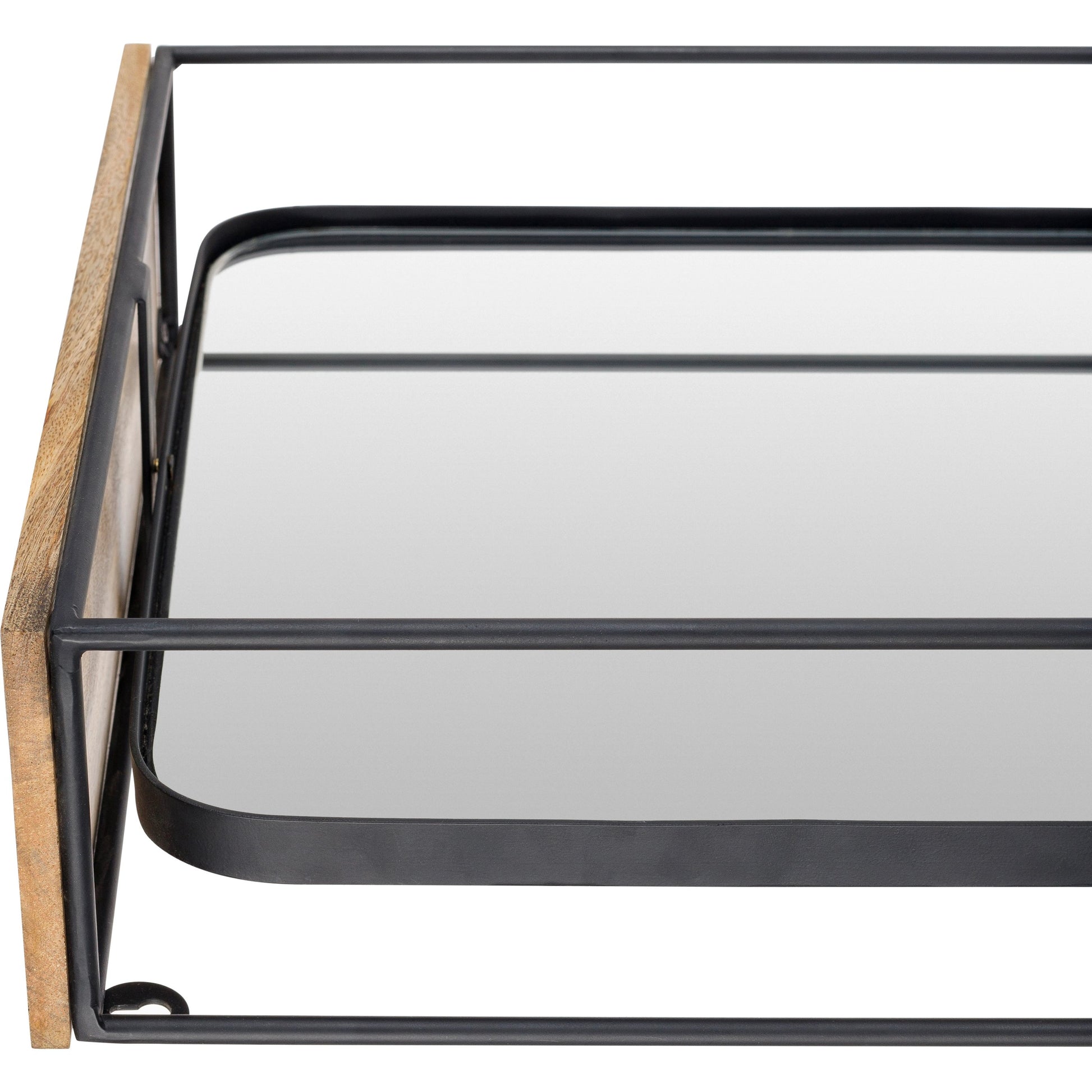 Obsidian Floor Mirror - 32287 by Surya in black and matte. Made from frame: metal, frame (substrate): metal in a modern style.