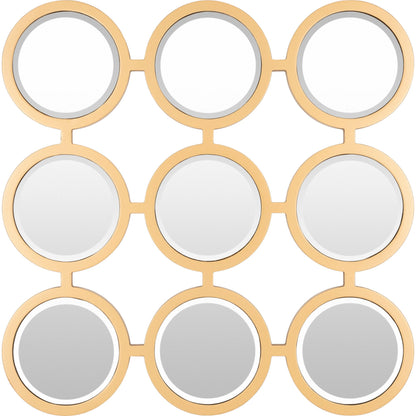 Orbit - 29208 by Surya in gold and antiqued. Made from manufactured wood in a modern style.