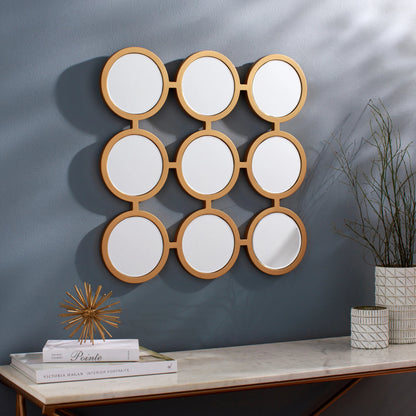 Orbit - 29208 by Surya in gold and antiqued. Made from manufactured wood in a modern style.