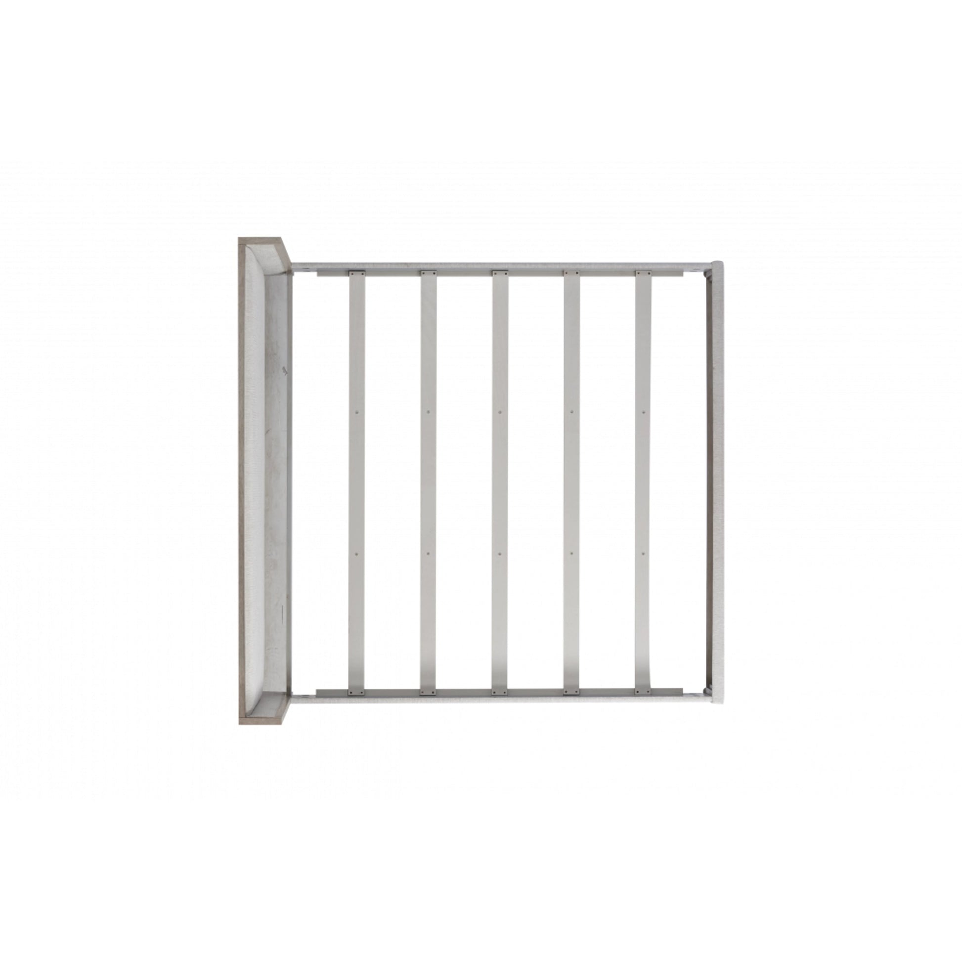 Zest Wing Back Bed by Zest in cream. Made from rubberwood, fabric in a modern style.