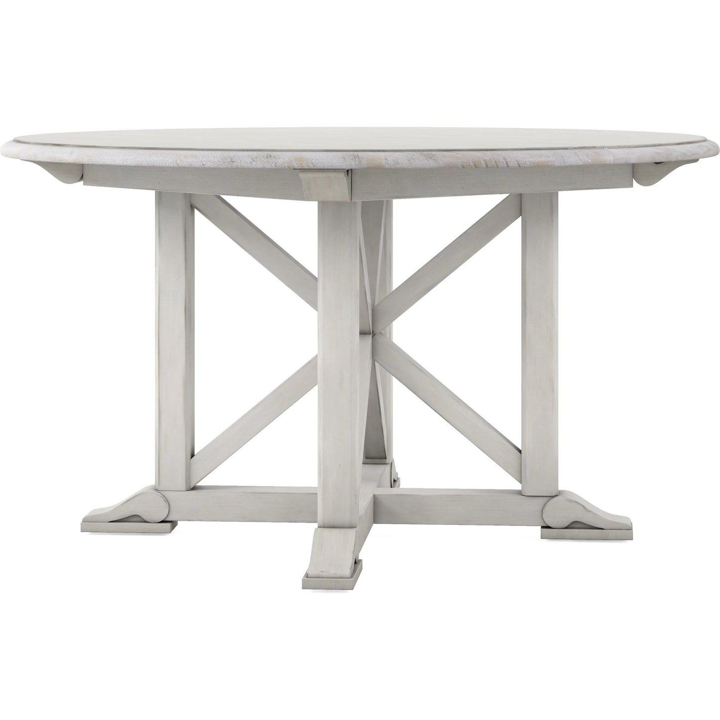 001 SI-2155747 | Primary Silo | Alcove Round Dining Table by A.R.T. Furniture in belgian ivory. Made from acacia solids, maple veneers in a traditional style.