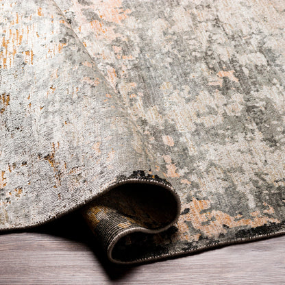 Ocean Rug - 26050 by Surya in taupe, light gray, brown, oatmeal, black. Made from 60% new zealand wool, 40% viscose in a unique style.