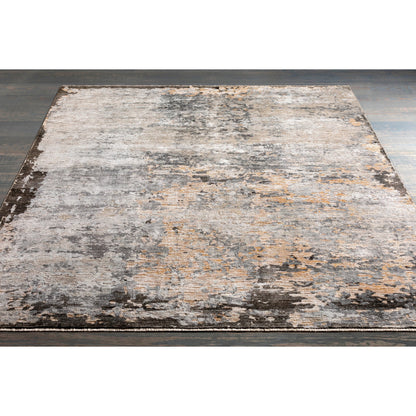 Ocean Rug - 26050 by Surya in taupe, light gray, brown, oatmeal, black. Made from 60% new zealand wool, 40% viscose in a unique style.