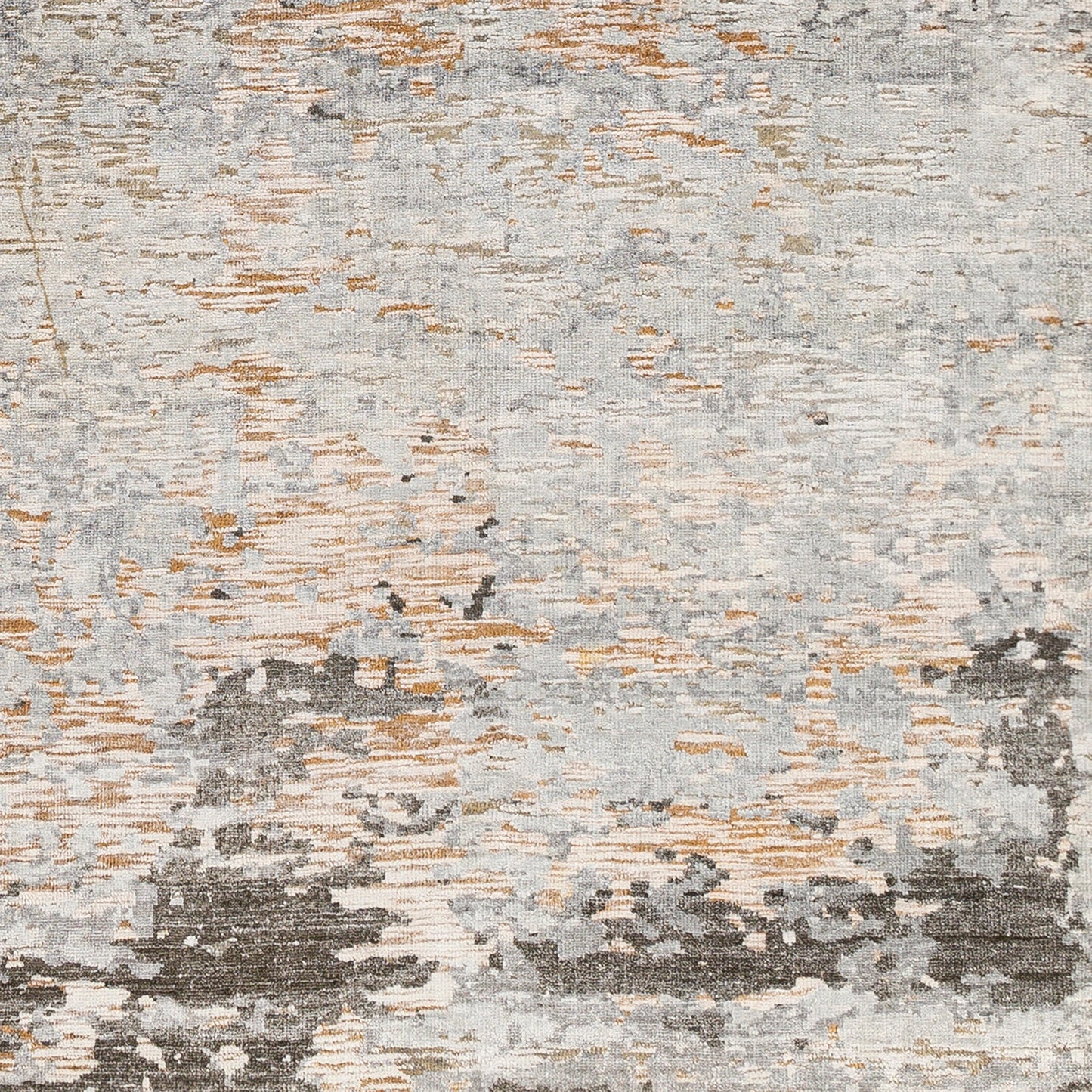 008 SI-1887725,SI-1887726,SI-1887727,SI-1887728,SI-1887729,SI-1887730,SI-1887731 | Closeup | Ocean Rug - 26050 by Surya in taupe, light gray, brown, oatmeal, black. Made from 60% new zealand wool, 40% viscose in a unique style.