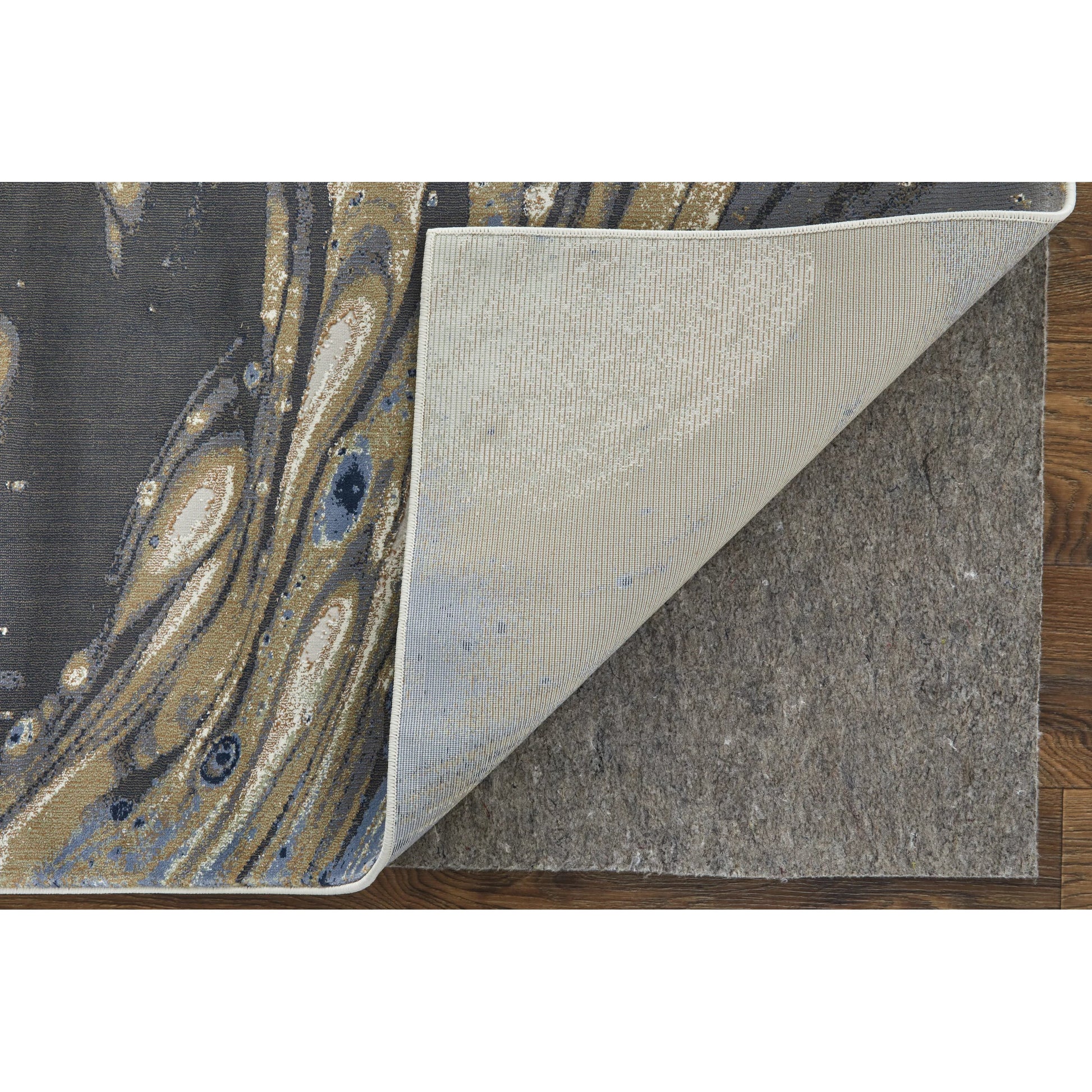 Mandana CME39M1F Rug by Feizy in ivory, taupe, blue. Made from polyester, polypropylene in a unique style.