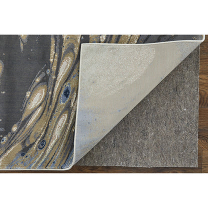 Mandana CME39M1F Rug by Feizy in ivory, taupe, blue. Made from polyester, polypropylene in a unique style.