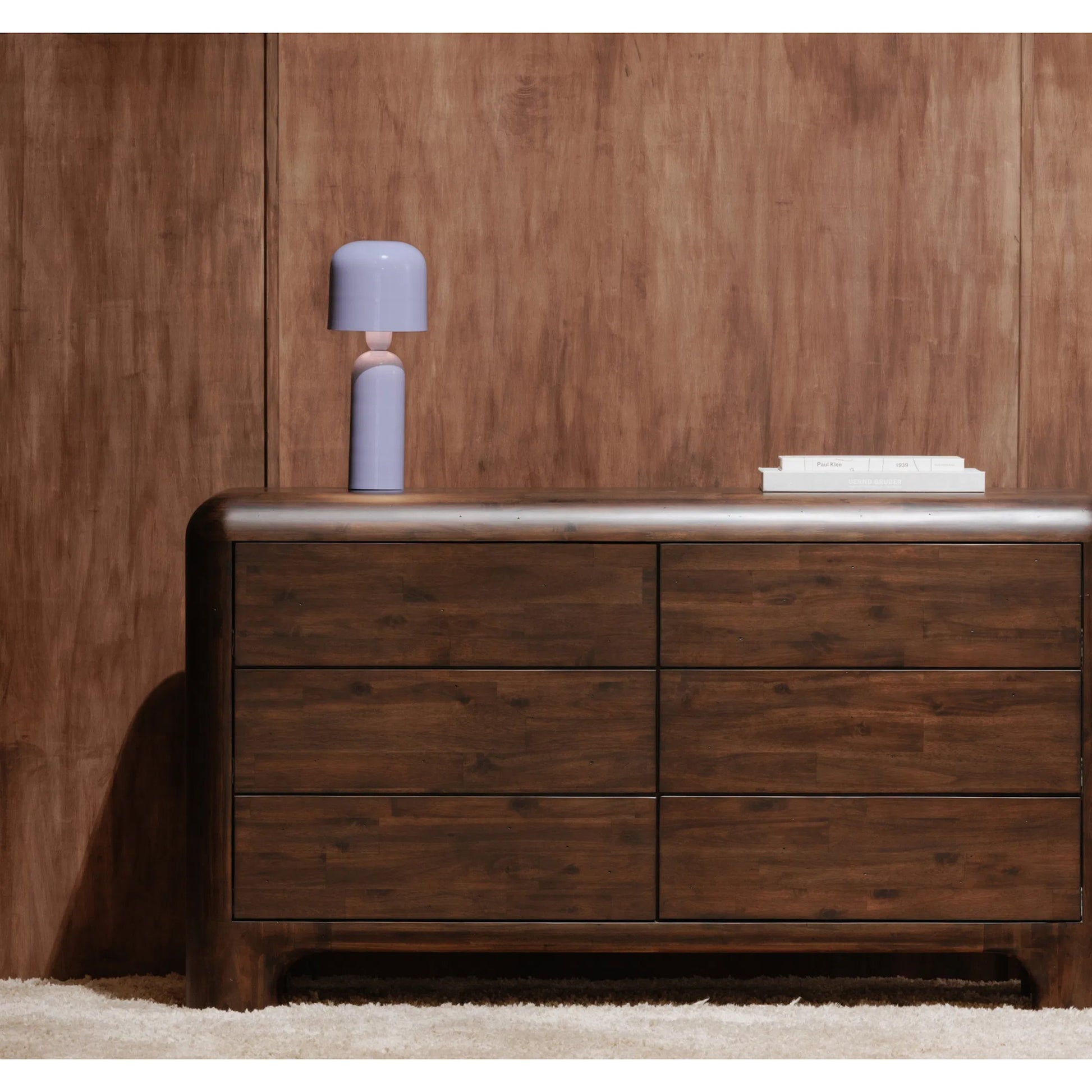 Echo Gloss Table Lamp by Moe's Home Collection in terracotta. Made from iron lamp in a modern style.