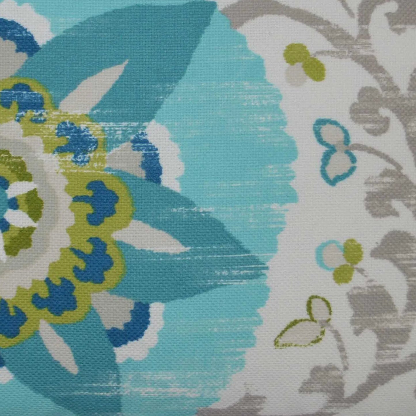 002 SI-2382253 | Closeup | Silsila Indoor/Outdoor Pillow by DV Kap Home in turquoise. Made from 100% spun polyester in a eclectic & global style.