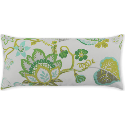 St. Thomas Lumbar Indoor/Outdoor Pillow by DV Kap Home in green. Made from 100% polyester in a eclectic & global style.