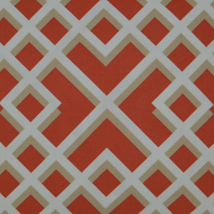 Pergola Lumbar Indoor/Outdoor Pillow by DV Kap Home in coral. Made from 100% spun polyester in a eclectic & global style.