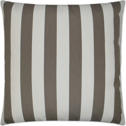 Café Stripe Indoor/Outdoor Pillow by DV Kap Home. Made from 100% solution dyed acrylic in a unique style.
