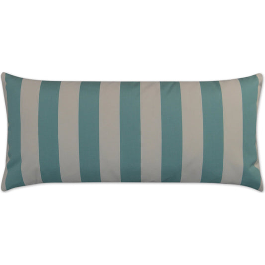 Café Stripe Lumbar Indoor/Outdoor Pillow by DV Kap Home. Made from 100% solution dyed acrylic in a unique style.