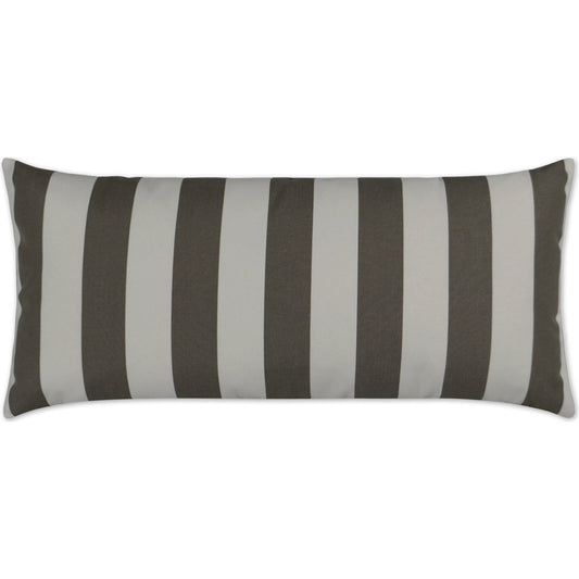 Café Stripe Lumbar Indoor/Outdoor Pillow by DV Kap Home. Made from 100% solution dyed acrylic in a unique style.