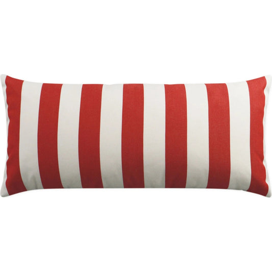 Café Stripe Lumbar Indoor/Outdoor Pillow by DV Kap Home. Made from 100% solution dyed acrylic in a unique style.